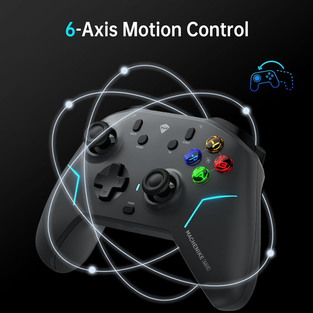 Machenike G6V2 Controller PC, Gamepad PC, 2 HD-Schwingspulenmotoren, einstellbar GuliKit TMR-Joystic