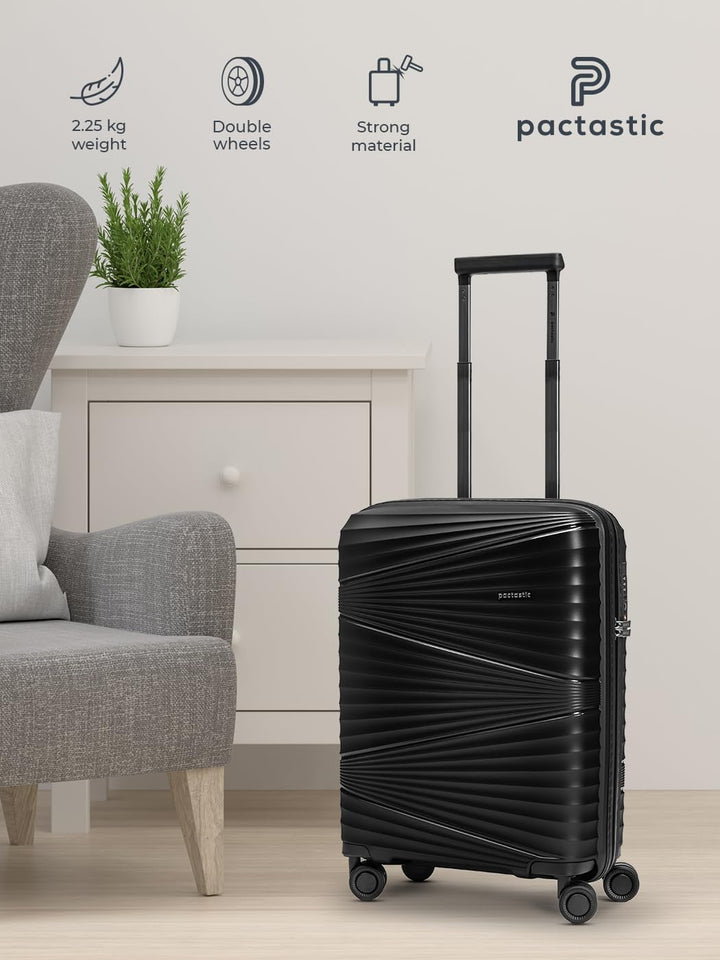 Pactastic Ultra-leicht Hartschalen Kabinen-Koffer | Kleiner Cabin-Trolley 39 x 20 x 55 cm | 41 Liter