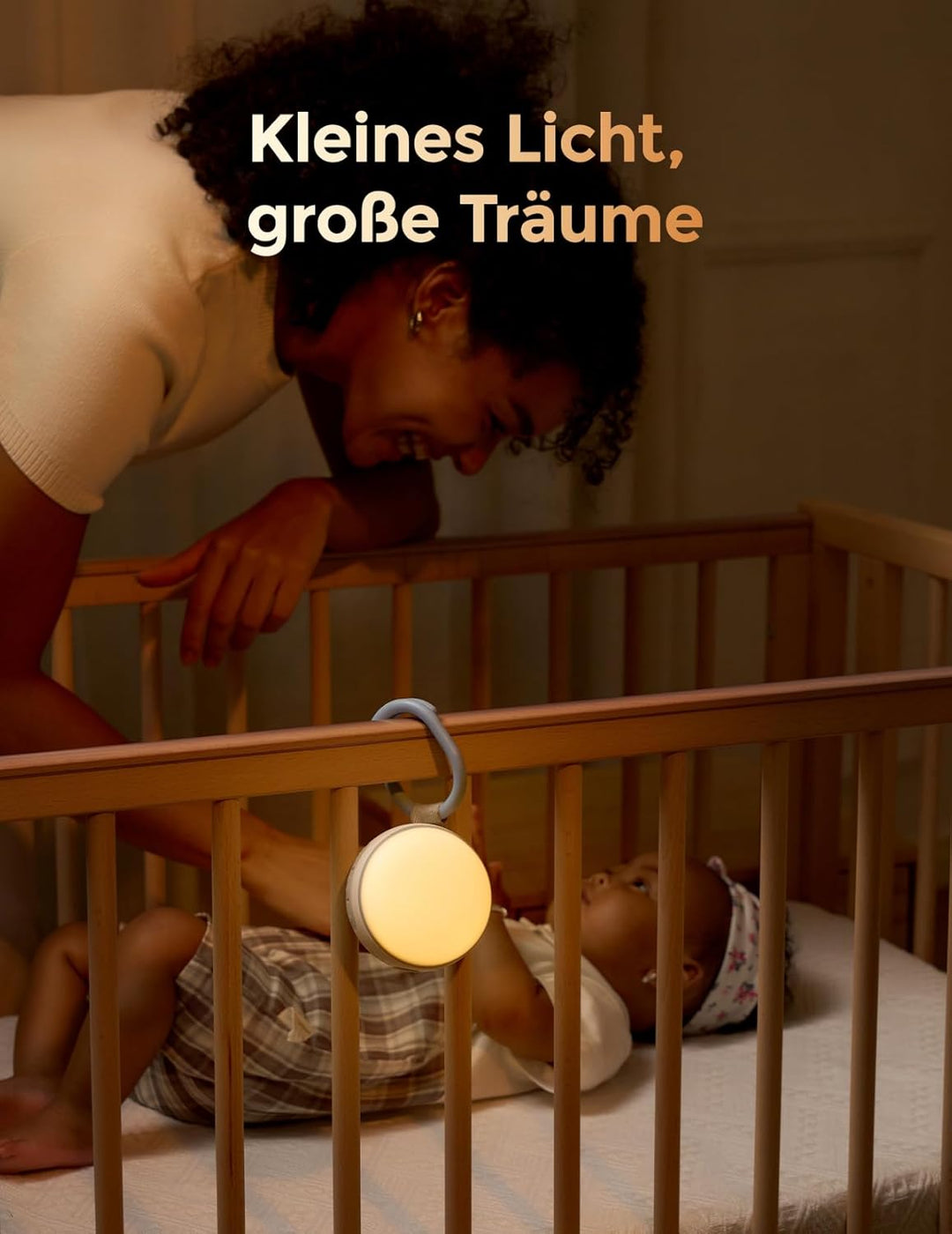 Momcozy WN06 Tragbare White Noise Machine Baby mit Nachtlicht – Weisses Rauschen Gerät für Neugebore