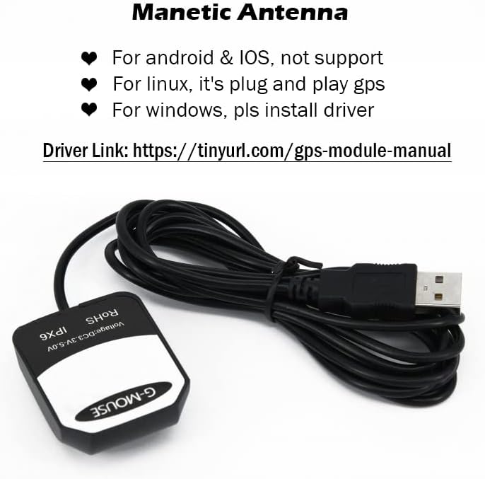 Geekstory VK-162 G-Mouse USB GPS Dongle M8030 Chip 72 Kanal Navigationsmodul Externe GPS Antenne Rem