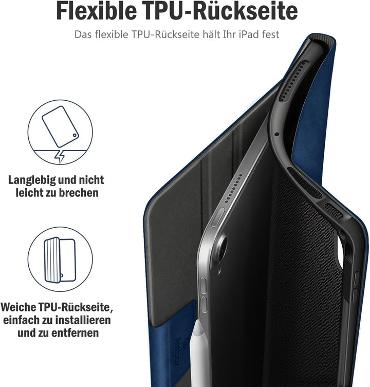 Antbox Hülle für iPad Air 5./4. Generation 2022/2020 iPad 10.9 Zoll mit Stifthalter Apple Pencil Hal