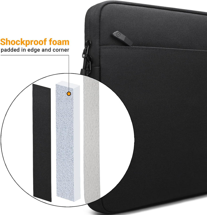 TECOOL 13,3 Zoll Laptop Hülle Tasche für MacBook Air/Pro 13 M1 M2 M3 2024-2010, MacBook Pro 14 M4 M3