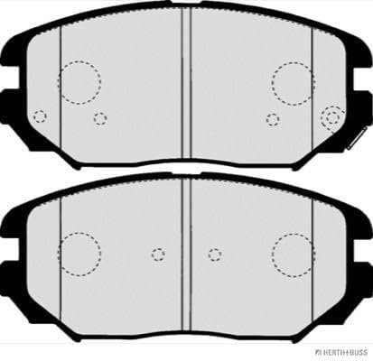 HERTH+BUSS JAKOPARTS J3600544 Bremsbelagsatz, Scheibenbremse - (4-teilig)