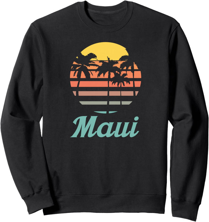Maui Hawaii Vintage Sunset Sweatshirt