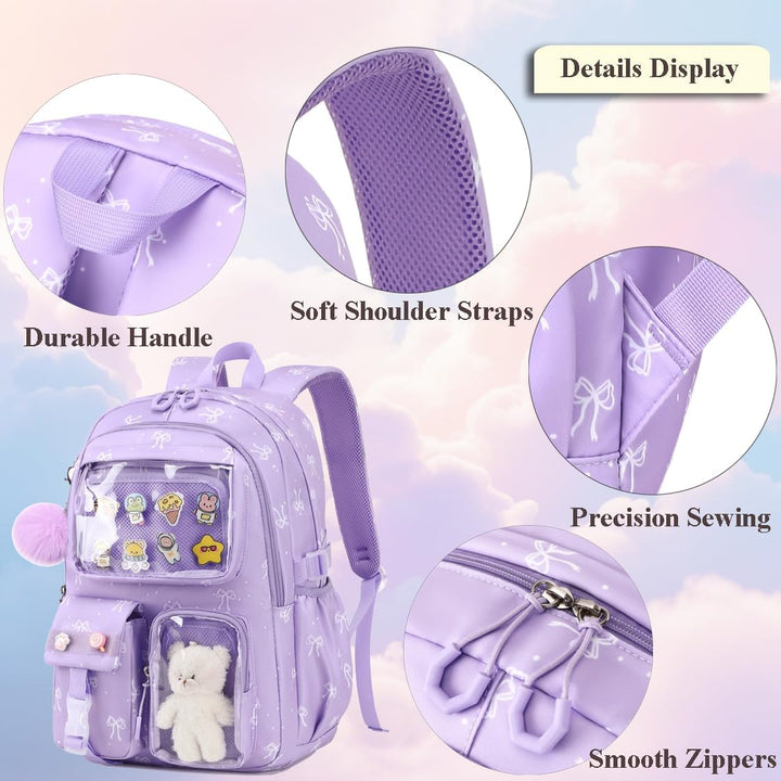Kimwadalh Einhorn Rucksack Kinder Mädchen Kinderrucksack Mädchen Schulrucksack Mädchen Schultaschen