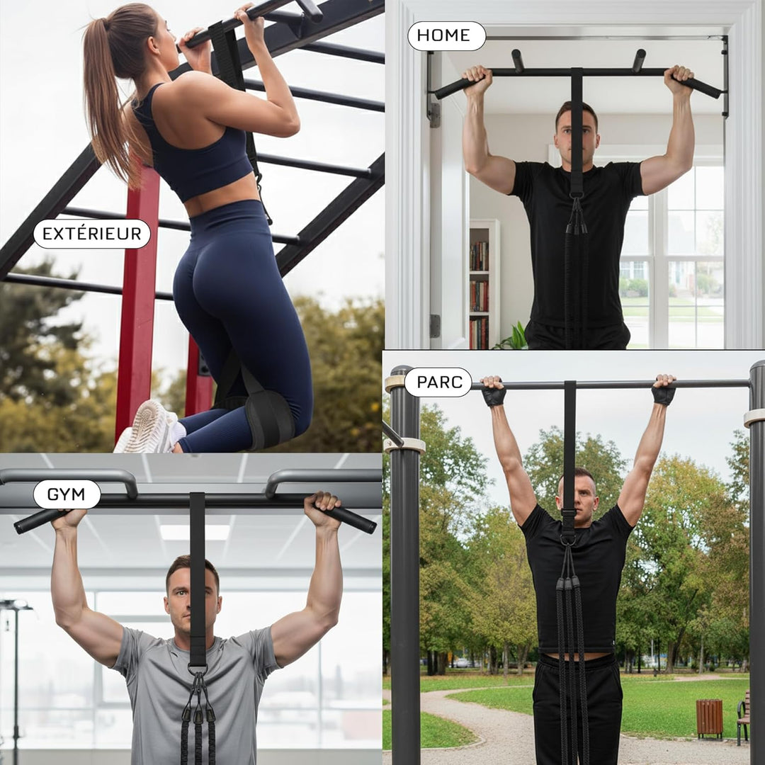 BREAKING LIMITS Klimmzughilfe - Widerstandsbänder Klimmzug Bänder - Pull Up Band - Klimmzugband - Wi