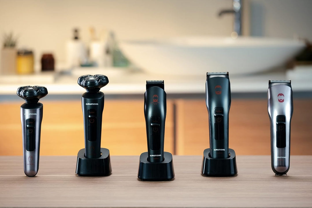 Grundig ProClub MS 9130 Herrenrasierer, BeardCare Sensor, Kunststoff des äusseren Gehäuses aus 61% r