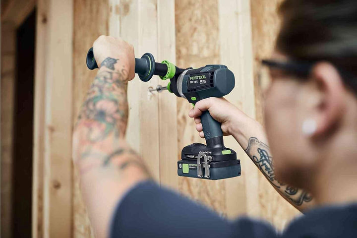 Festool Akku-Schlagbohrschrauber TPC 18/4 5,0/4,0 I-Plus QUADRIVE (mit Akkupacks, Schnellladegerät,