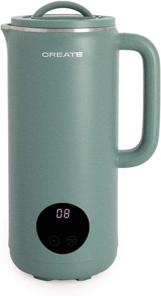 CREATE/VEGAN MILK MAKER/Multifunktionale Pflanzenmilchmaschine Grün-Sage/Programmierbar bis zu 12Std
