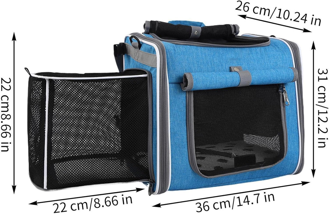 Fahrrad Haustierkorb - Fahrrad Hundekorb Vorne | Einstellbare Tasche Rucksack Belüfteter Transportbe