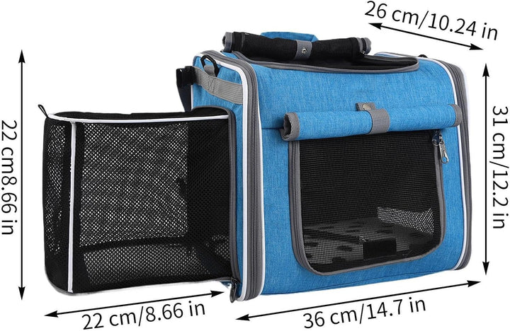 Fahrrad Haustierkorb - Fahrrad Hundekorb Vorne | Einstellbare Tasche Rucksack Belüfteter Transportbe