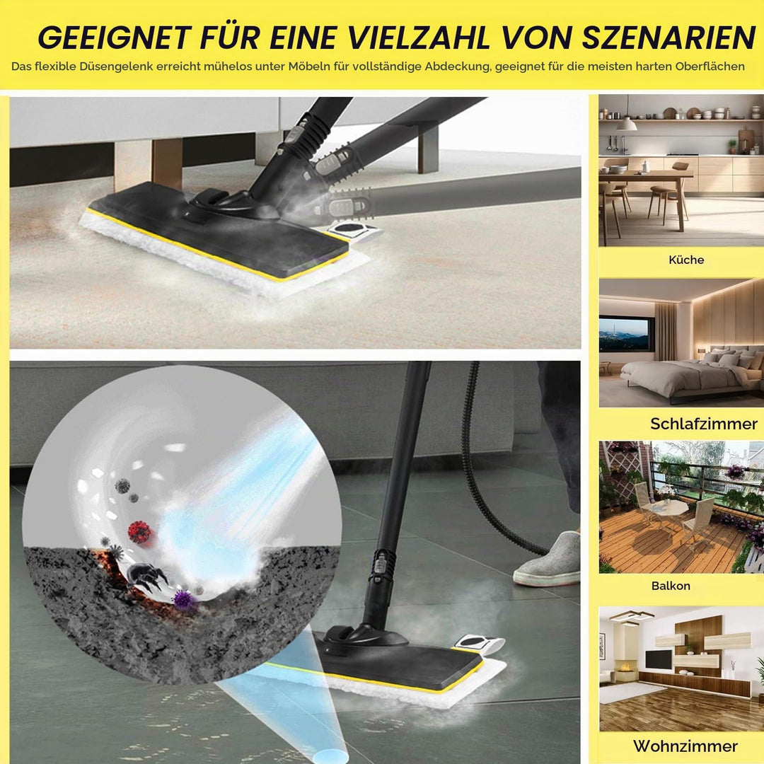 3 Stück Zubehör Bodendüsen Set für Kärcher SC 2, SC 3, SC 4, SC 5, JRISBO Ersatz Bodendüse für Kärch