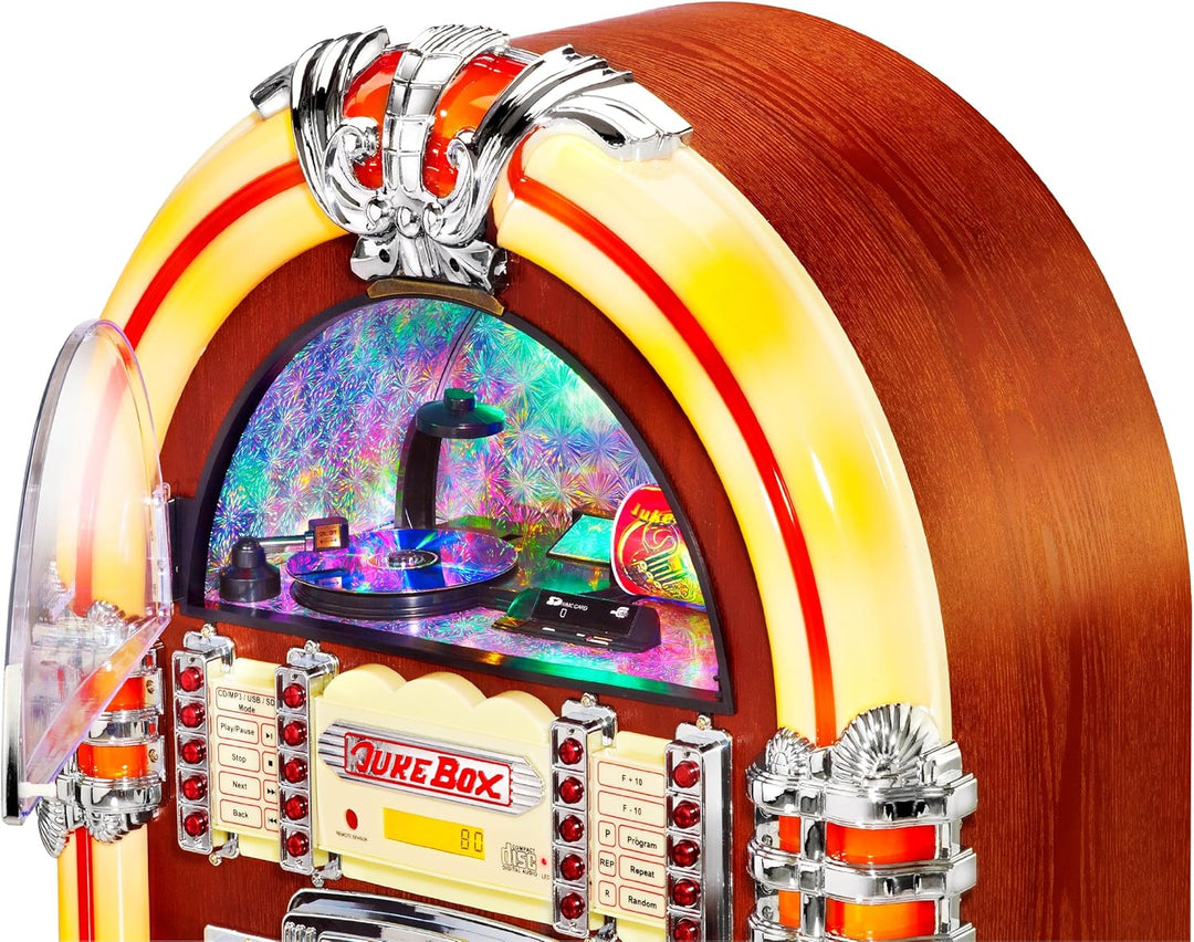 Karcher JB 6604 Jukebox (CD/MP3-Player, Radio, SD/MMC-Kartenslot, USB, Lightshow) UKW - CD