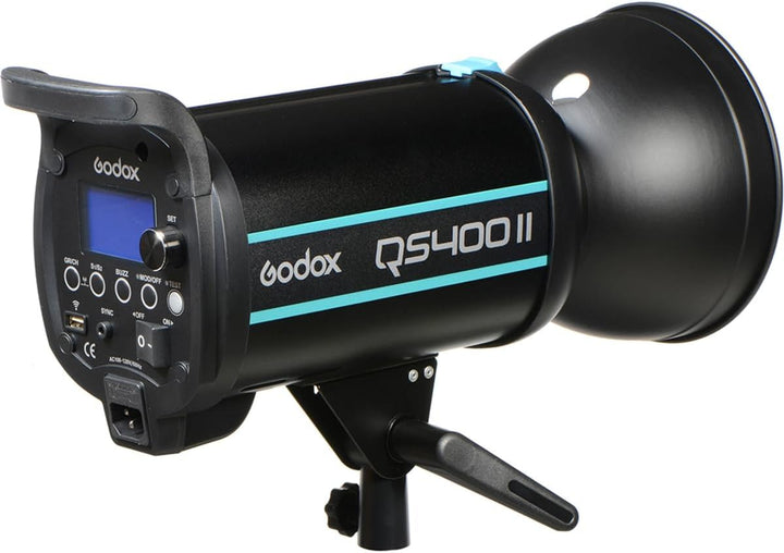 GODOX Photostudio Strobe Blitzlicht QS400II 400W 5600K mit 150W Modellierung Lampe für Studios (QS40