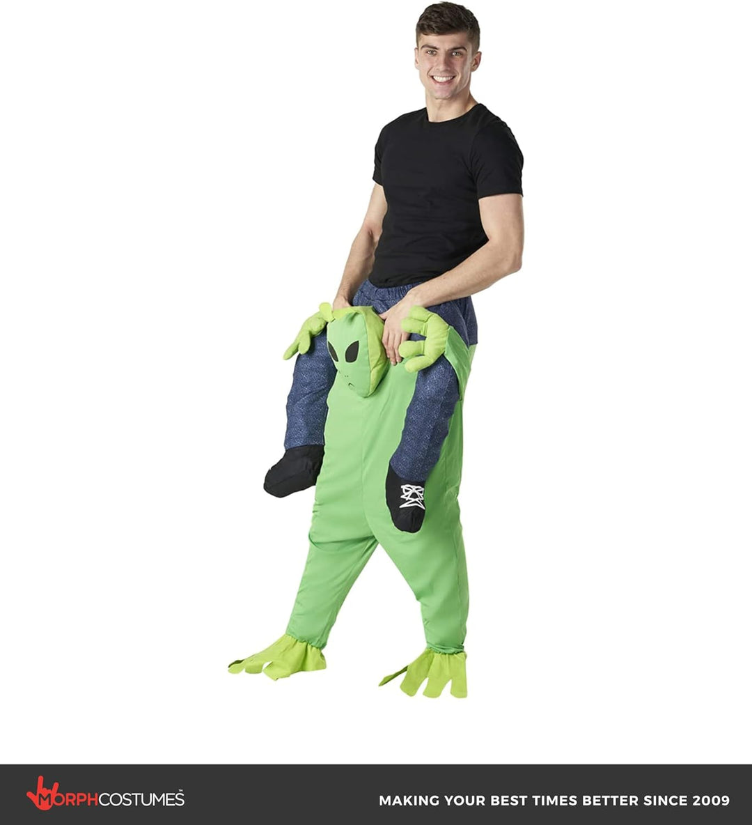 Morph Costumes Alien Huckepack Kostüm Herren Damen Faschingskostüm Alien Kostüm Huckepack Erwachsene