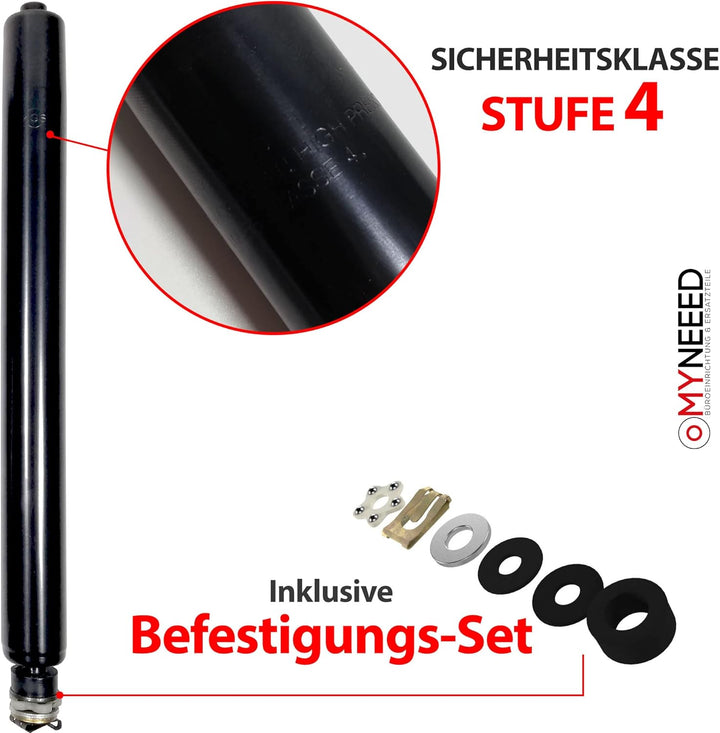Gasdruckfeder Bürostuhl Ersatzteile Compact - Ersatz Gasfeder bis 200 kg für Drehstuhl Chefsessel -