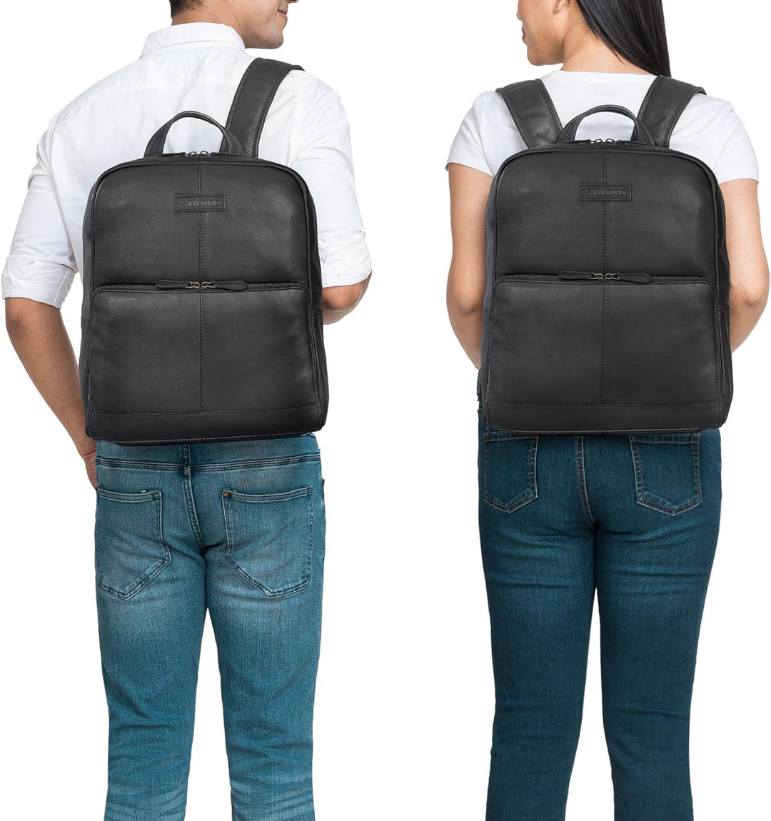STILORD 'Friedrich' Business Rucksack Herren und Damen Leder Laptop Rucksack 15,6 Zoll Rucksack Lede