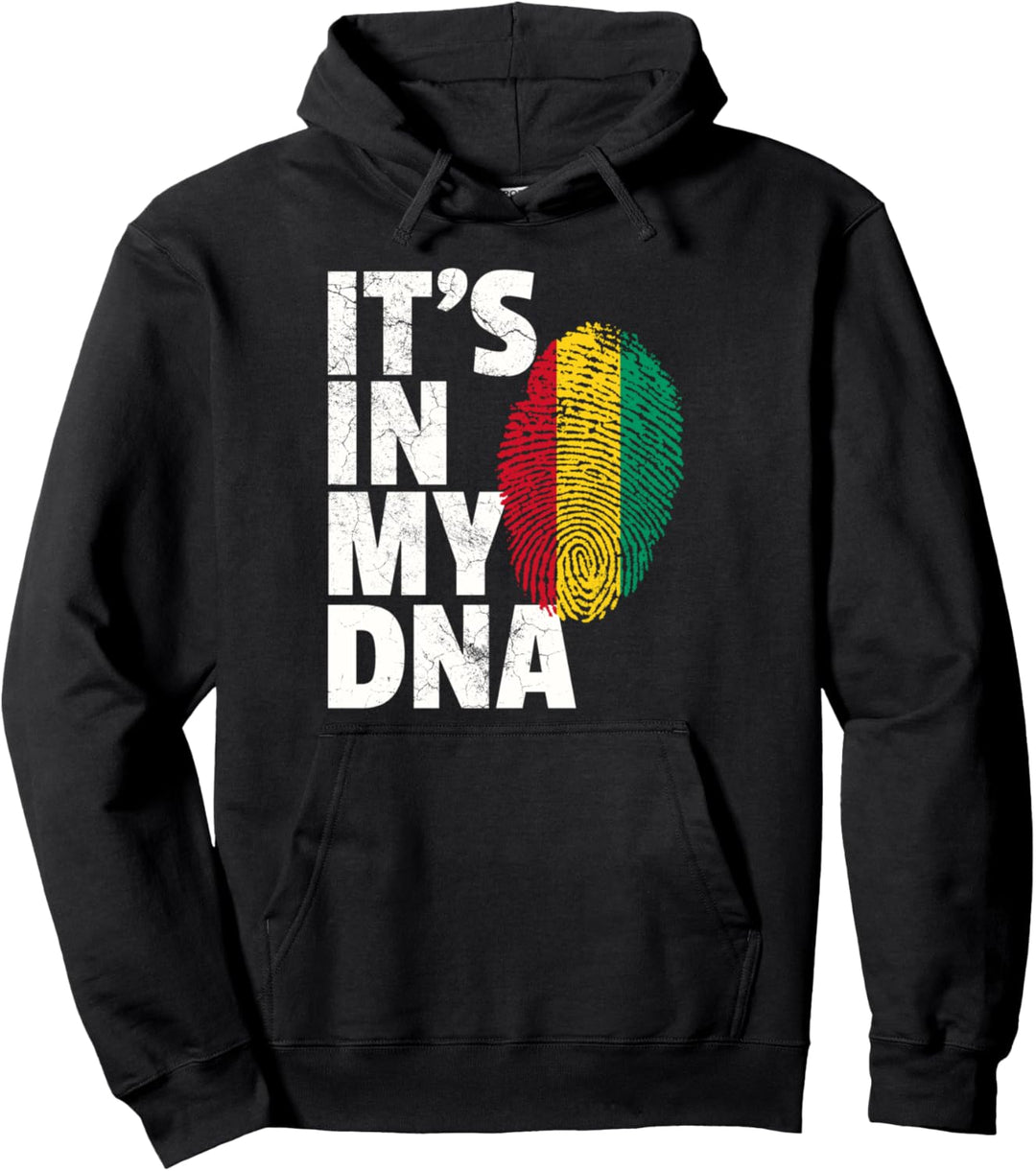 IT'S IN MY DNA Guinea Flag Pride National Country Roots Gift Pullover Hoodie