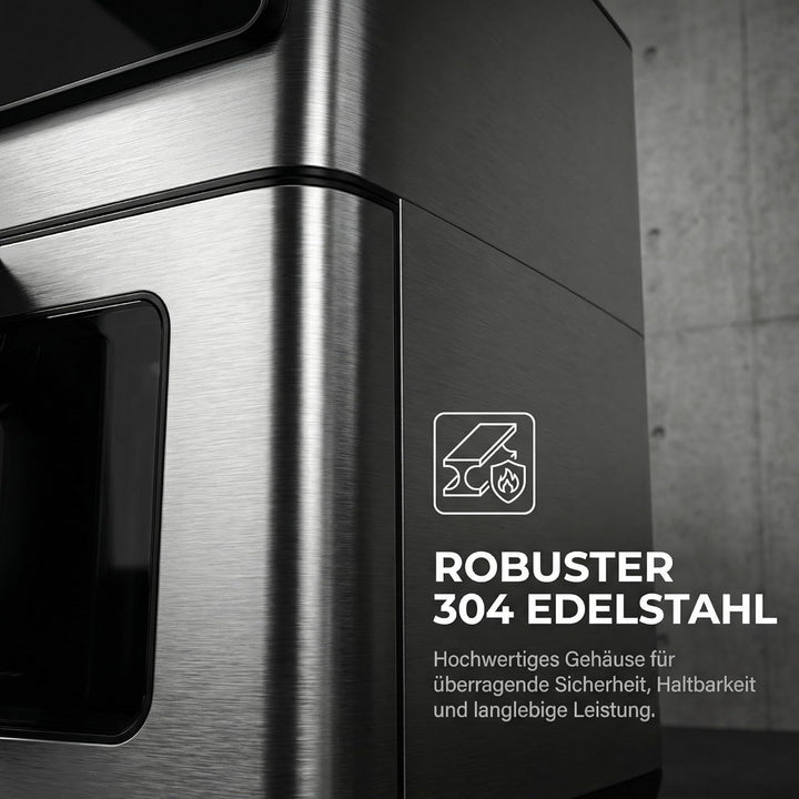 Heissluftfritteuse, 10 Liter XXL Air Fryer, 12in1 Heissluftfritteuse, Zwei Heizelemente Airfryer, To