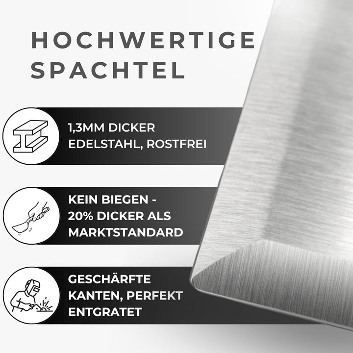 𝗛𝗔𝗩𝗘𝗡𝗛𝗔𝗨𝗦 Premium Plancha Grillplatte 5mm Edelstahl [40x30cm] I Massive Grillplatte 5mm mit geschlos