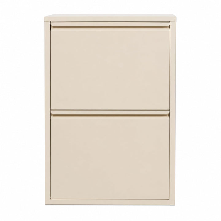 Schuhschrank Schmal, Metall Schuhkipper mit Magnet-Klappen, Schmaler Schuhschrank für Flur, Eingang
