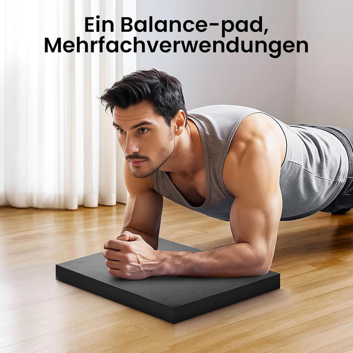 Balance Pad extra dick, rutschfeste Schaumstoffmatte für Fitness, Stabilitätstraining und Yoga,und K
