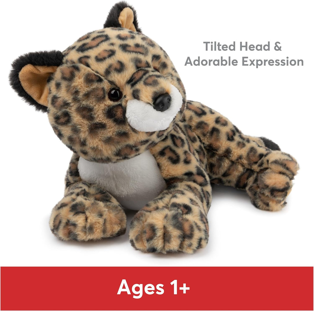 GUND Banks Leopard Plüsch, Premium Stofftier ab 1 Jahren, braun/weiss, 30,5 cm Leopard 30,5 Cm, Leop