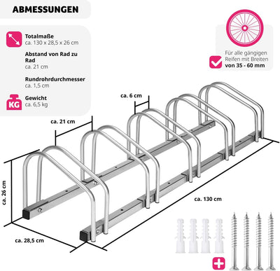 TecTake Fahrradständer für Fahrräder Fahrradparker Bike Fahrrad Ständer Rad aussen - Diverse Modelle