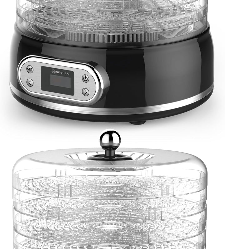 Nebula Round 450W-Lebensmittel-Dehydrator Mit 5 Netz-Ebenen | Höhenverstellbar, Temperaturregelung V