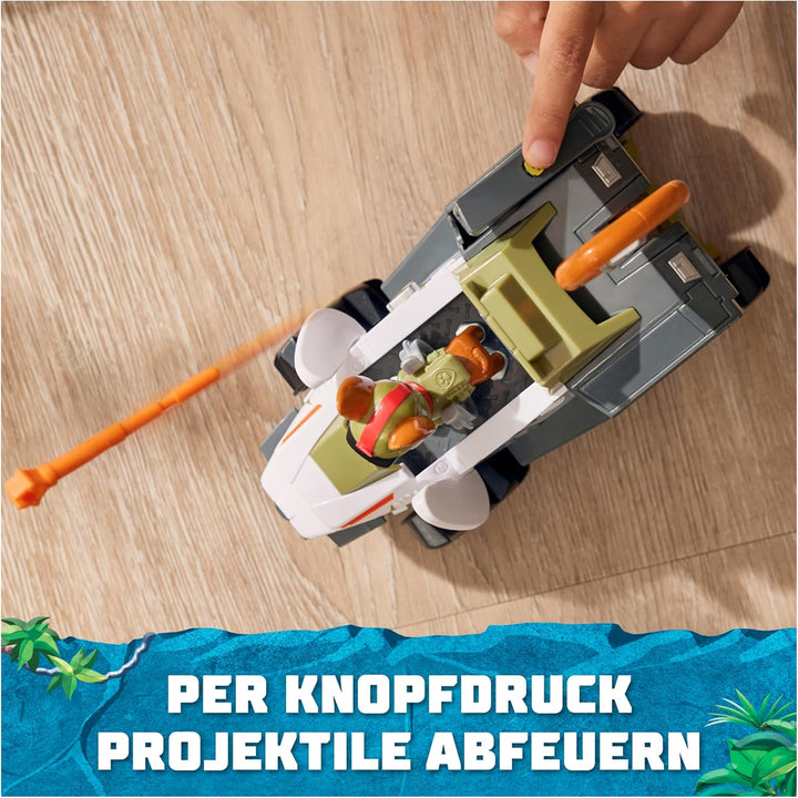 PAW PATROL Jungle Pups - Affen-Fahrzeug mit Tracker-Figur (Basis Fahrzeug), Spielzeug für Kinder ab