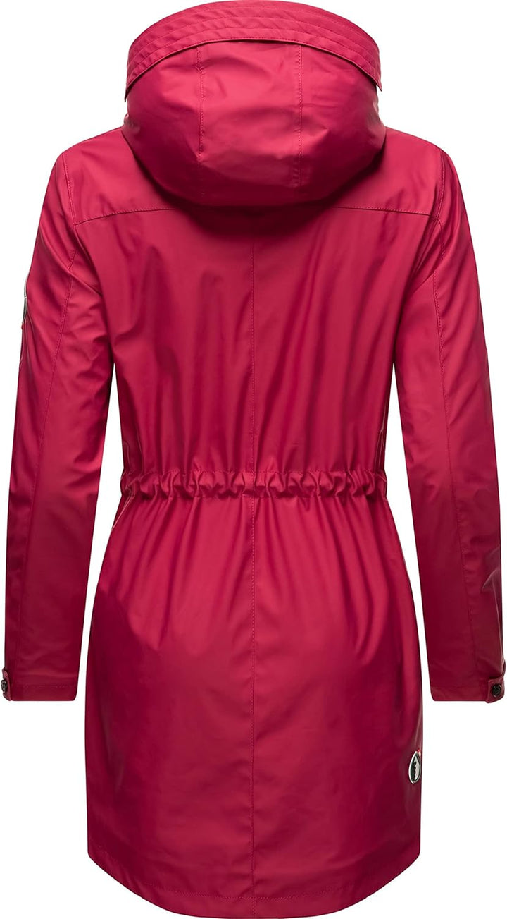 Navahoo Damen wasserdichter gefütterter Regenmantel Deike S Fuchsia, S Fuchsia