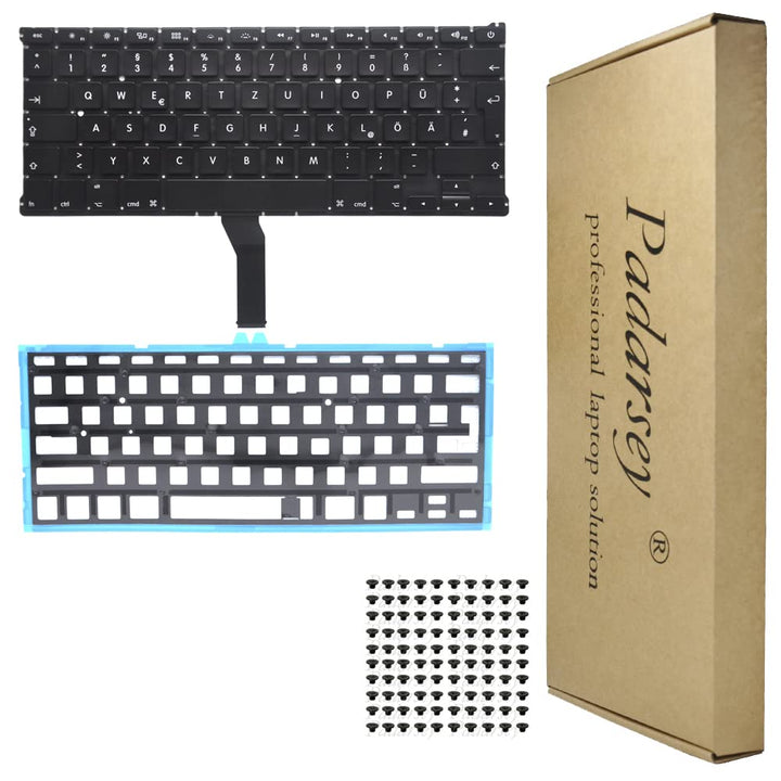 Pardarsey Laptop Tastatur Notebook Keyboard Ersatz Austausch Deutsch QWERTZ DE Kompatibel Für MacBoo