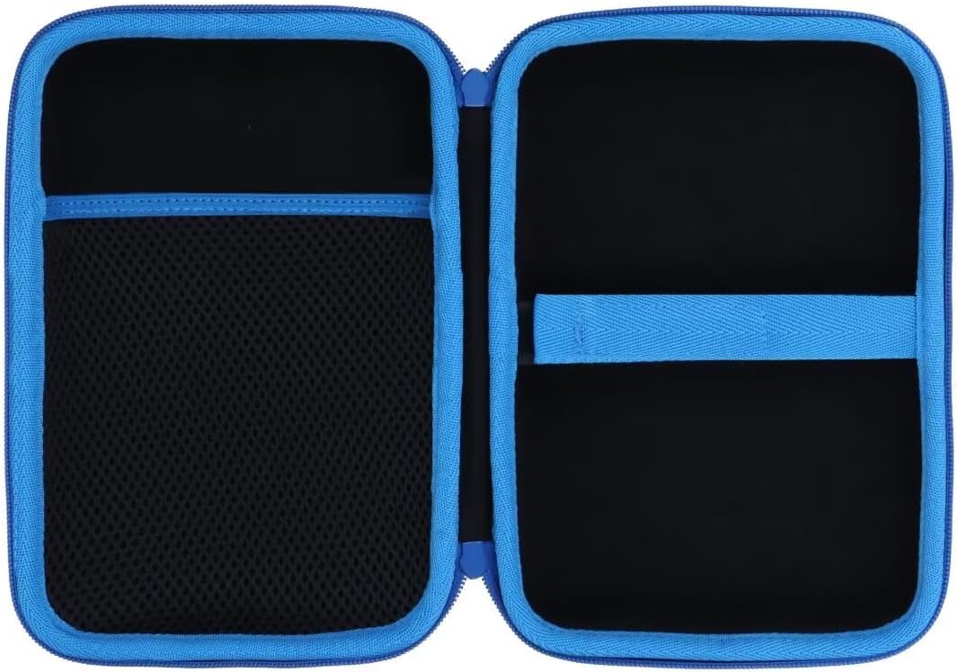 Hart Tasche Hülle Etui für GiiKER Smart Sudoku Puzzle Spiele (Schwarzer + Blauer Reissverschluss), S