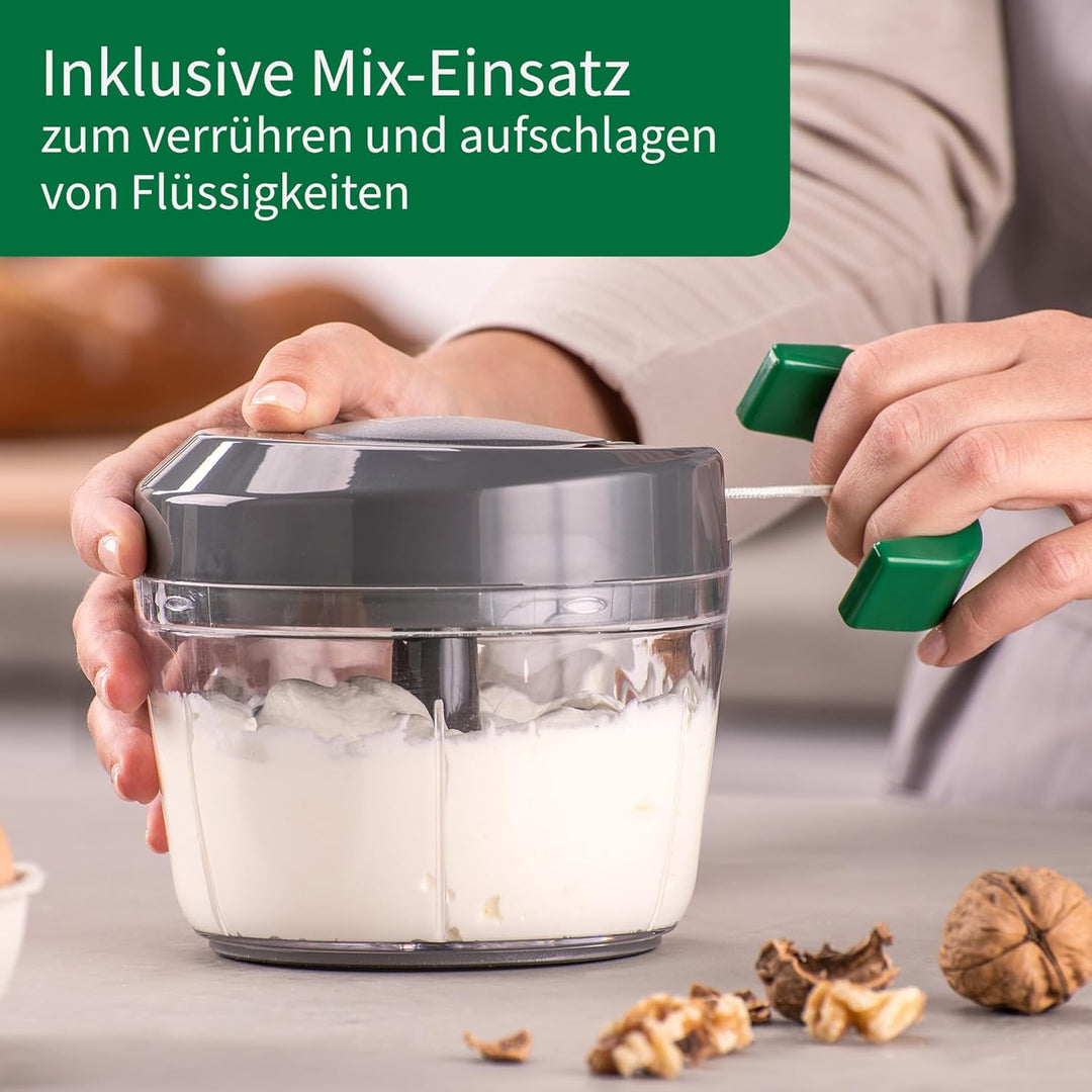 FACKELMANN Chefkoch Multi-Zerkleinerer 5-teilig – Schneider für Gemüse, Obst, Kräuter & Nüsse – Inkl