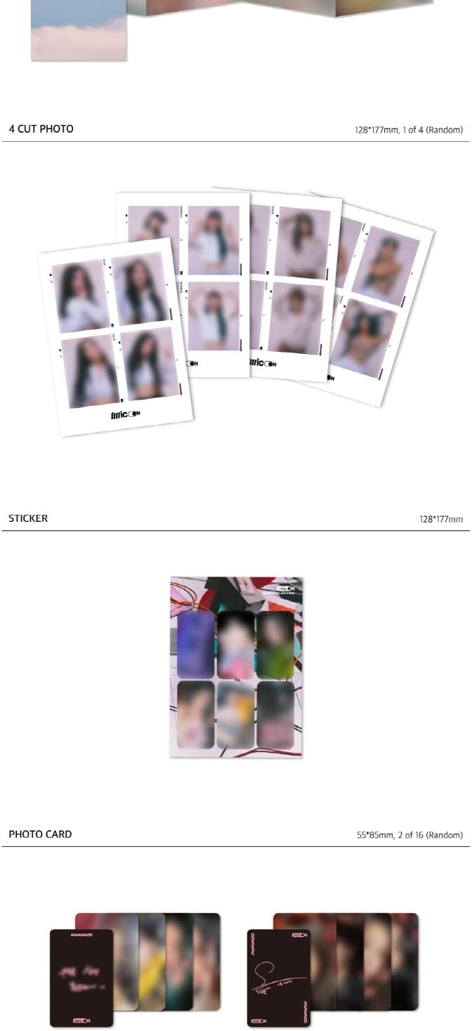 DREAMUS MAMAMOO MIC ON 12. Mini-Album Hauptversion CD + Poster + Booklet + Liedtext Akkordeonkarte +