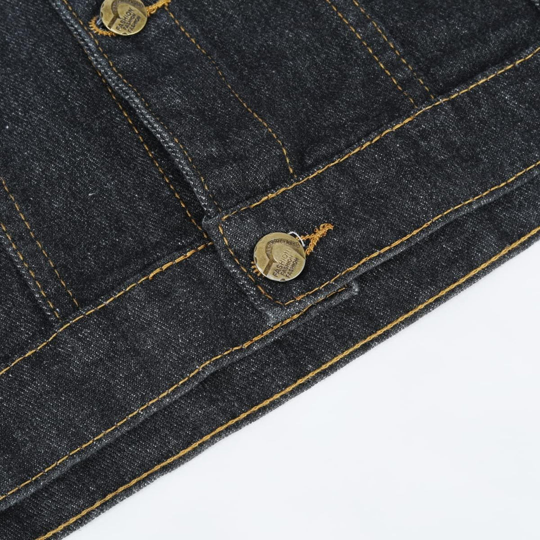 YOUTHUP Weste Herren Denim Weste mit Kappe Regular Fit Zerrissen Jeansweste Ärmellose Freizeitweste