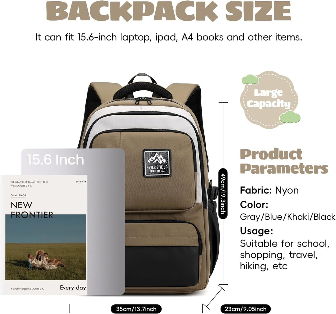 Amythe Schulrucksack Jungen Teenager, Gross Rucksack Schule Gymnasium Oberstufe, Schulranzen Robust