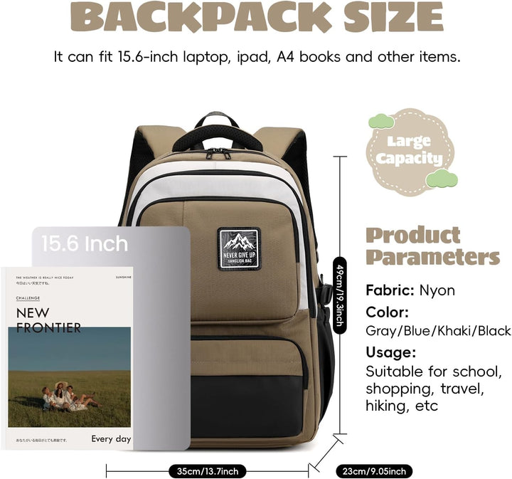 Amythe Schulrucksack Jungen Teenager, Gross Rucksack Schule Gymnasium Oberstufe, Schulranzen Robust