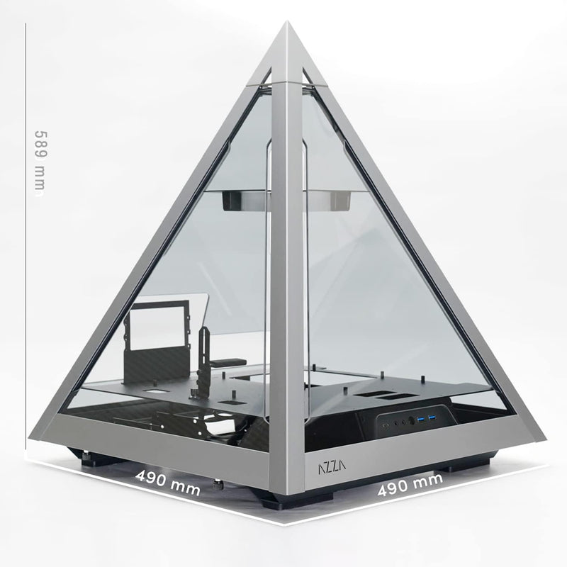 AZZA Pyramid L - ATX Pyramid Showcase Gehäuse, GPU bis 330mm