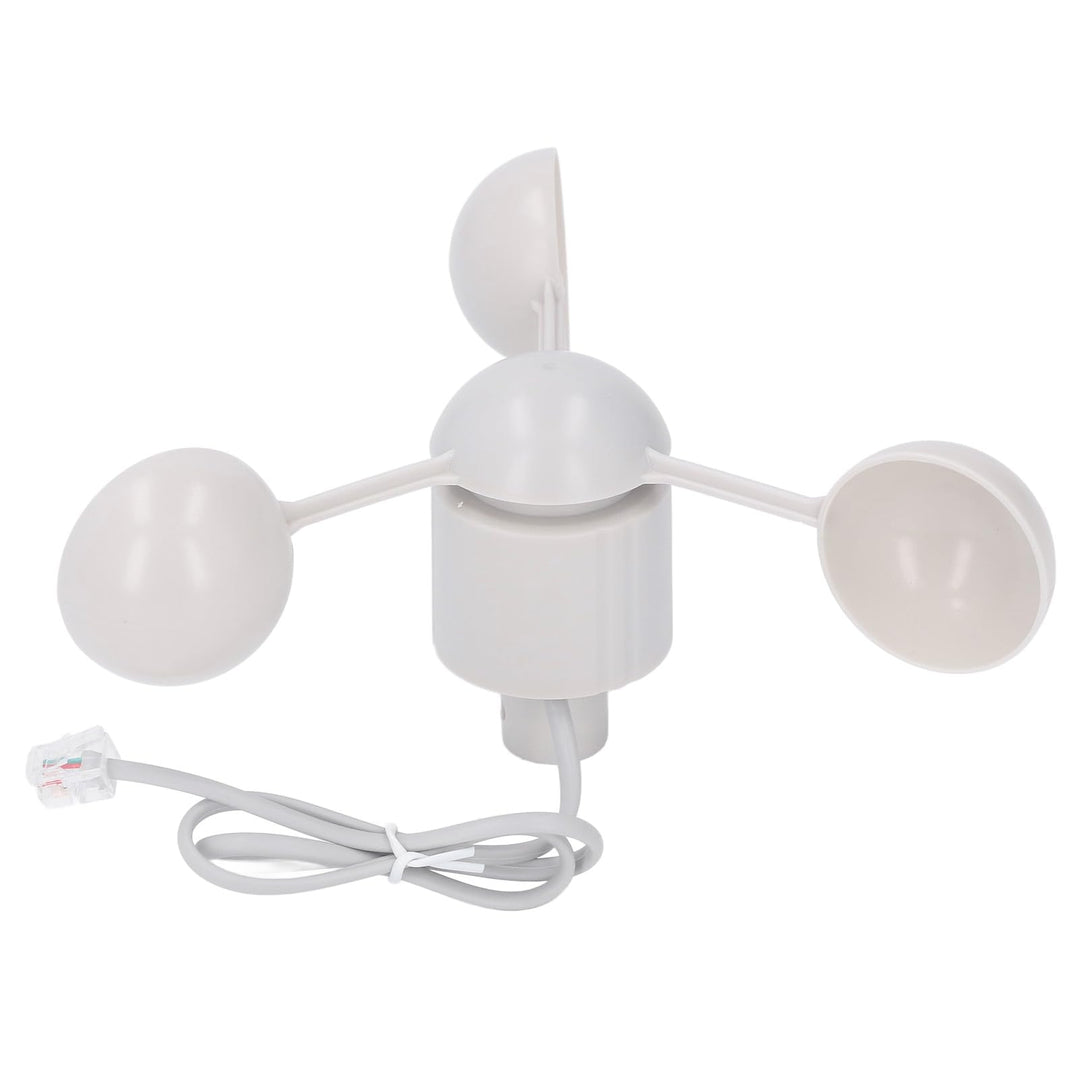 3-Tassen-Anemometer-Cup-Windgeschwindigkeitssensor, RJ11-Anschluss, Windrichtungsanzeige für Wetterm