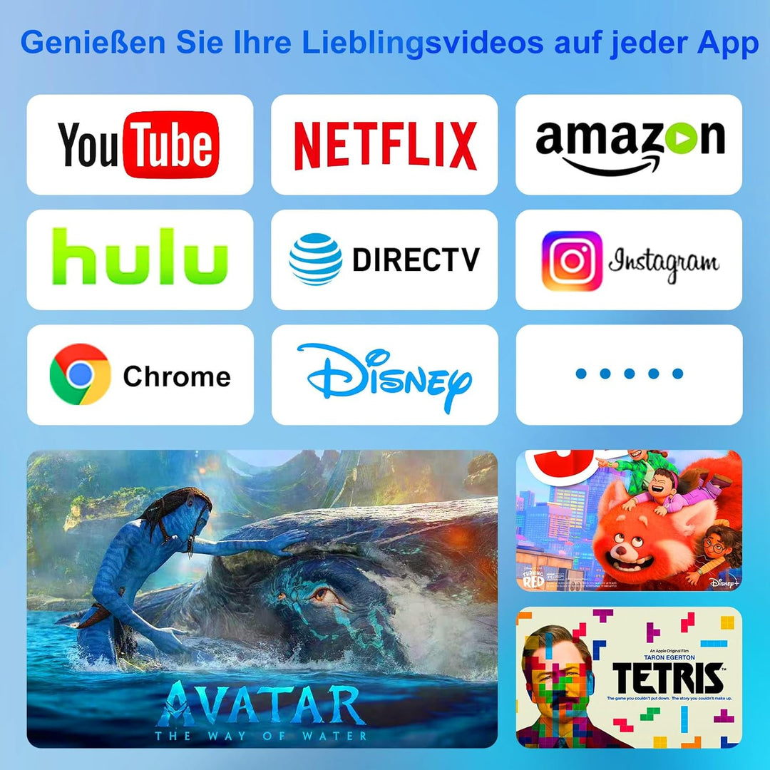 LXJADAP Wireless HDMI Transmitter and Receiver,1080P HD Funk HDMI Funkübertragung für Streaming Vide