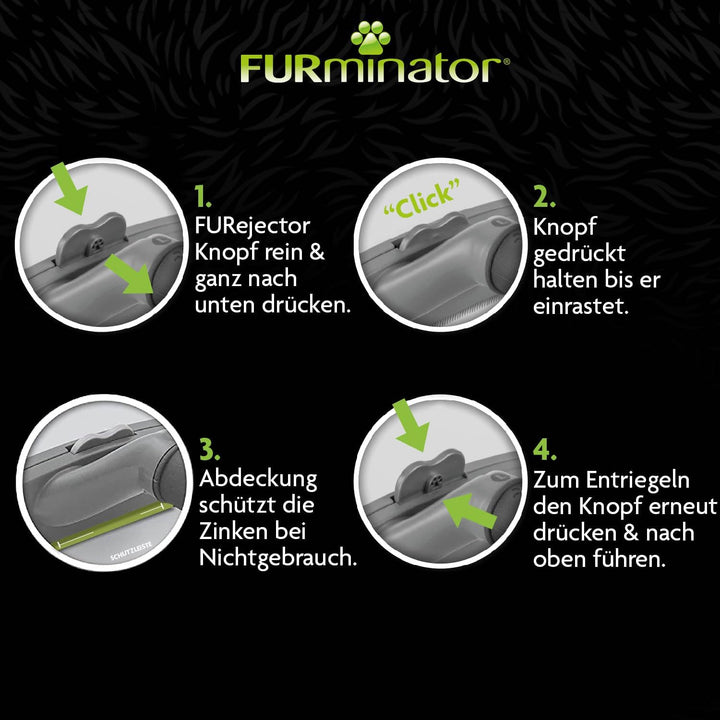 FURminator deShedding-Tool Pferd - Pferdebürste / Pferdestriegel zur gründlichen Entfernung der Unte