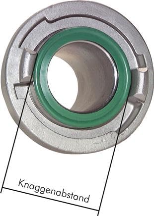 Storz-Kupplung G 2-1/2"(IG), 65, Aluminium (geschmiedet) Werkstoff:Aluminium (geschmiedet)