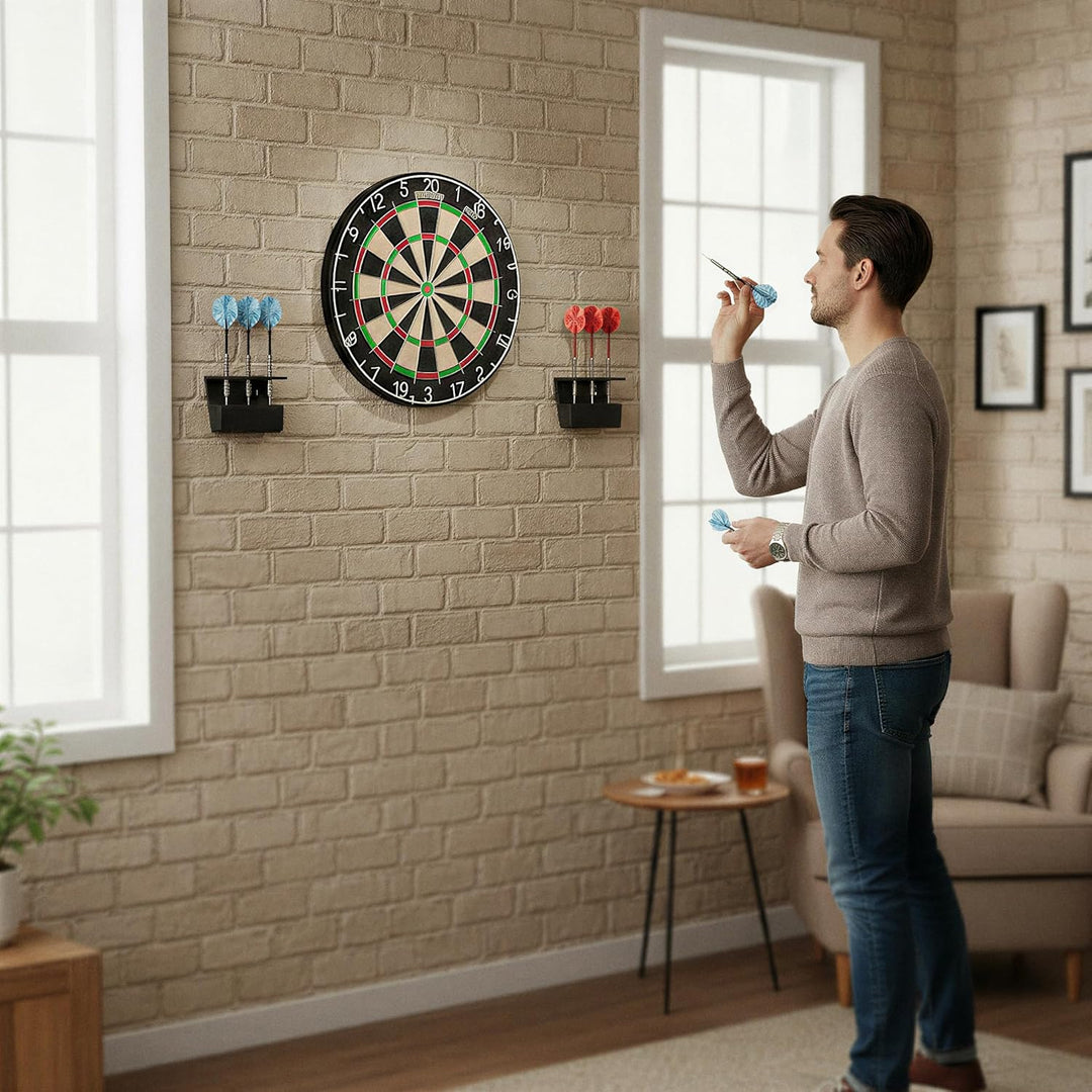 Dartpfeil Halterung Wand Set 3 Pfeile Stahl & Softdarts, Aufbewahrung, Pfeilhalter, Ständer, Zubehör