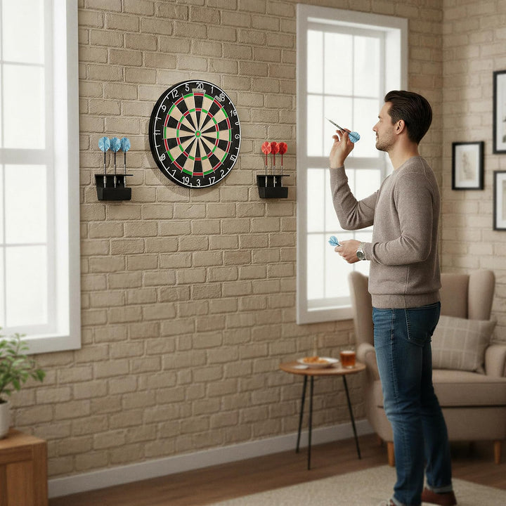 Dartpfeil Halterung Wand Set 3 Pfeile Stahl & Softdarts, Aufbewahrung, Pfeilhalter, Ständer, Zubehör