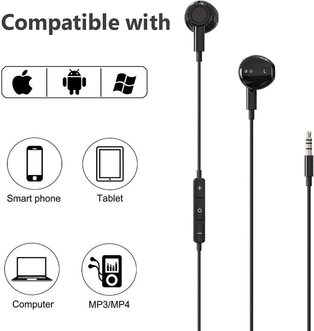 Hochauflösende In-Ear-Kopfhörer mit Kabel, extra Bass, geräuschisolierend, mit Mikrofon, für iPhone,