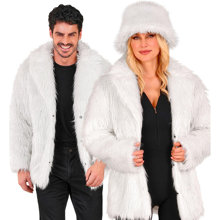 W WIDMANN MILANO Party Fashion - Kunstfell-Jacke für Damen und Herren, Plüschjacke, Kostüm, Party Ou