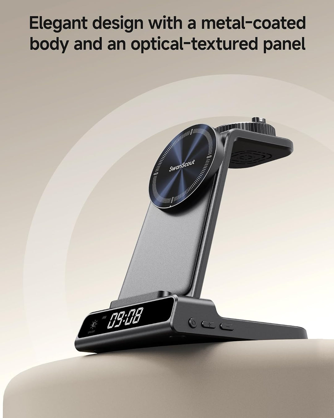 Ladestation für Garmin Watch, Magnetisch Induktive Ladestation für iPhone 17 16 15 14, 3 in 1 Wirele