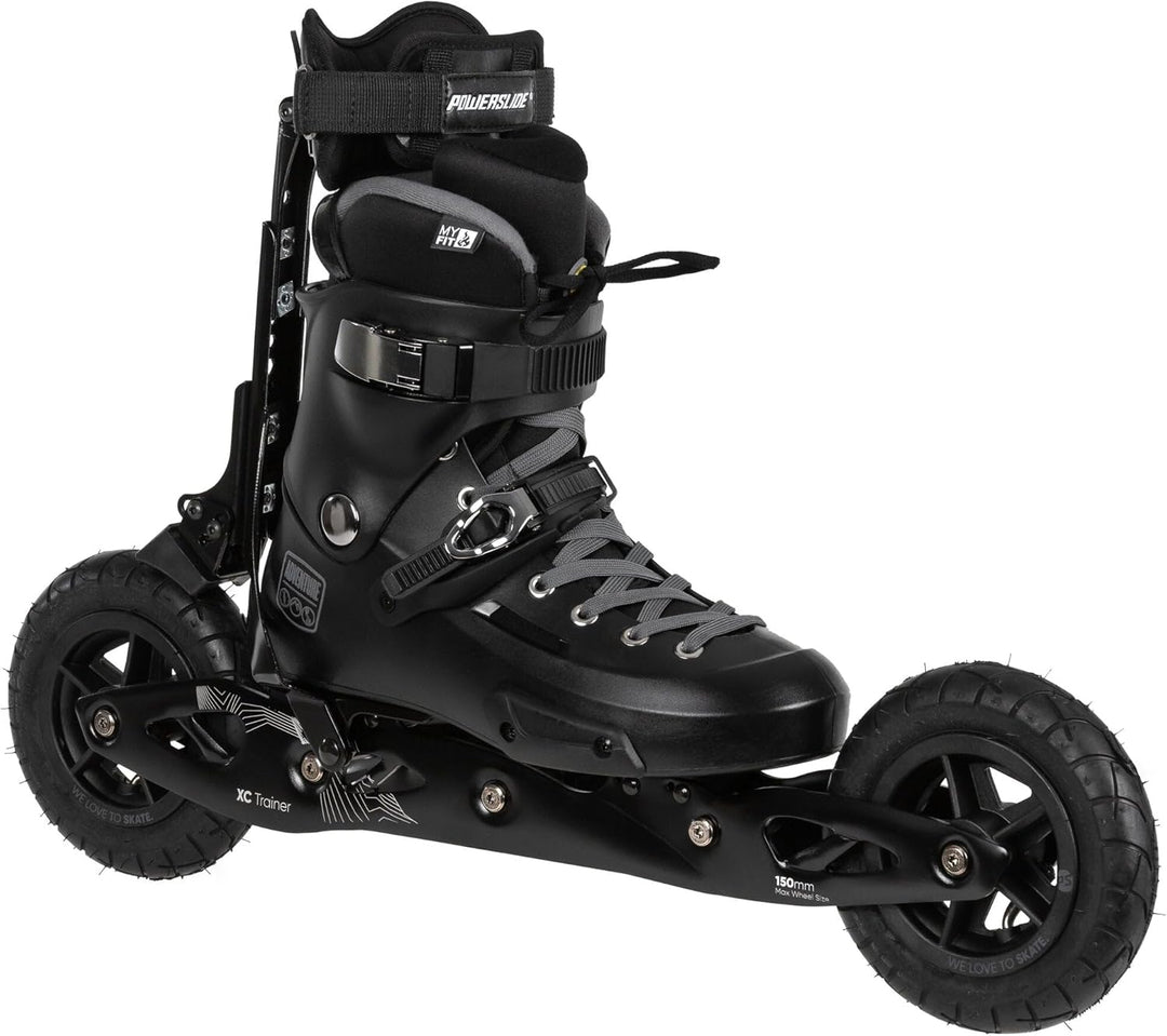 Powerslide Nordic Inline Skate XC Trainer 150, für Off-Road, für Damen und Herren 43-44, 43-44