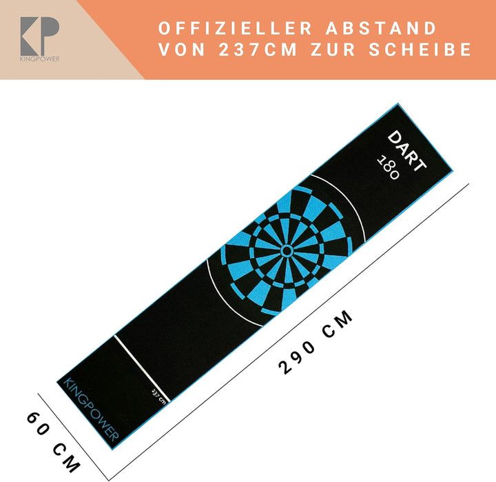 Kingpower Dart Teppich Blau Target Oche Matte Steeldart Dartpfeile Zubehör Dartteppich Dartboard Dar